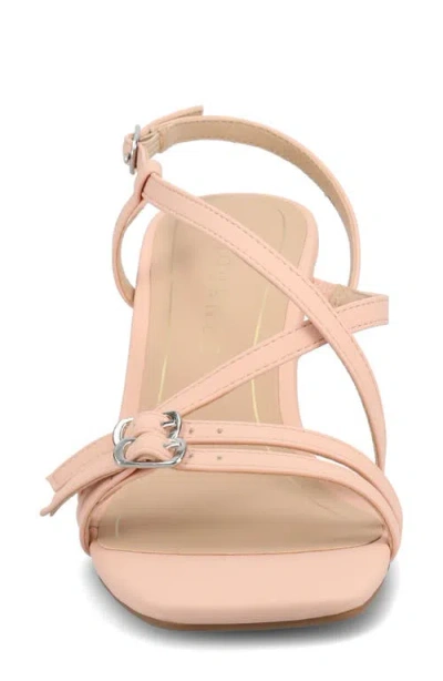 Journee Collection Journee Women's Clinne Wedge Sandals In Pink
