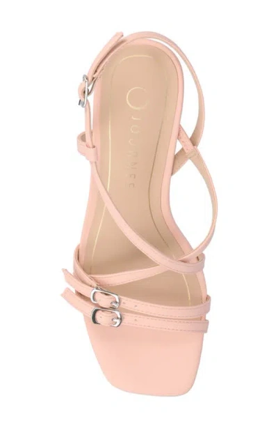 Journee Collection Journee Women's Clinne Wedge Sandals In Pink