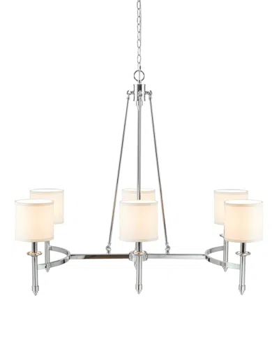 Hampton Hill 39.25" Elegenza 6-light Iron Chandelier In Chrome