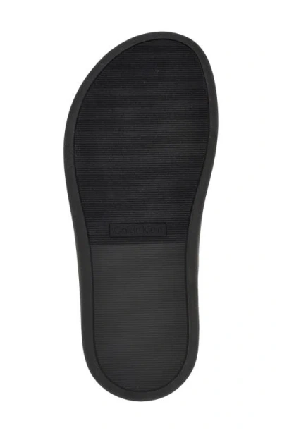 Calvin Klein Women's Pacen Woven Crisscross Flat Sandals In White