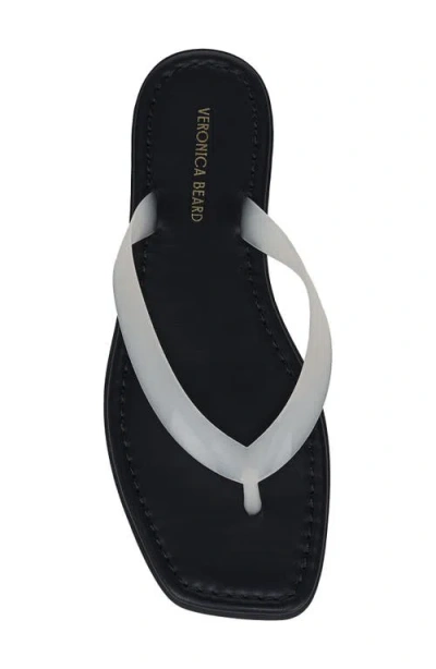 Veronica Beard Clea Jelly Flip-flop Sandal In Coconut