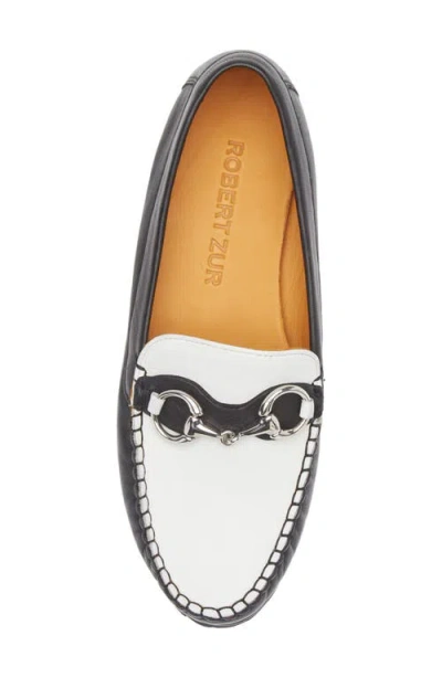 Robert Zur Soho Classic Bit Loafer In Black