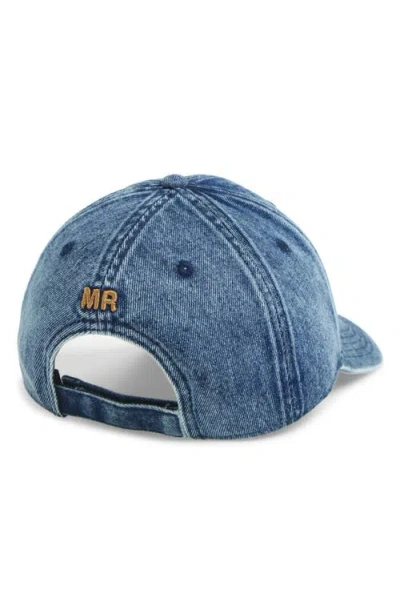 Martine Rose Curved Peak Six-panel Construction Hat In Blue