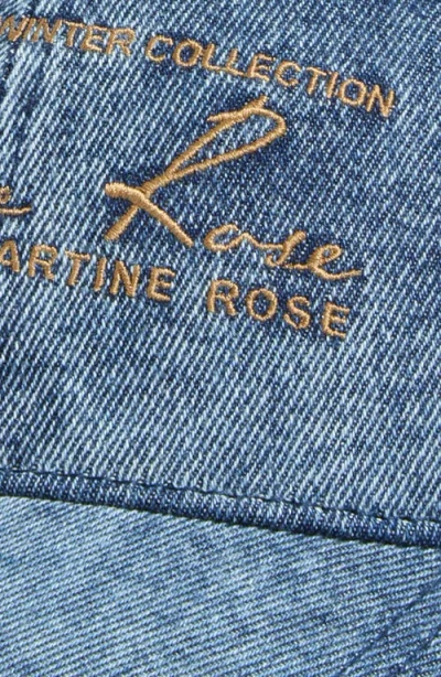 Martine Rose Curved Peak Six-panel Construction Hat In Blue