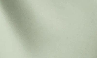 After Six One-shoulder Bias-cut Satin Maxi Dress With Cascading Shoulder Bow In Sage