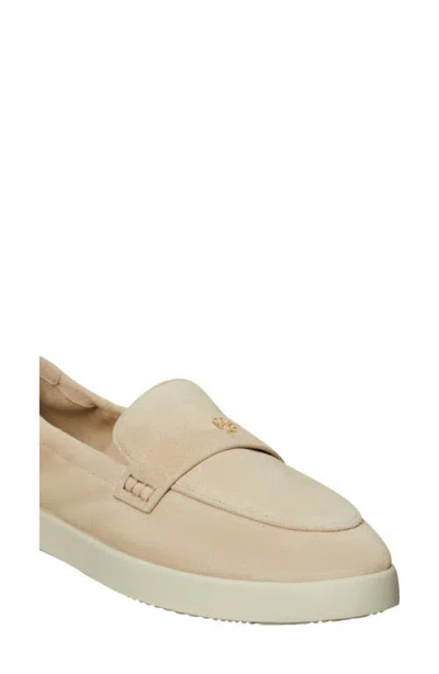 Tory Burch Ballet Sports Suede Loafers In Sand Dunes