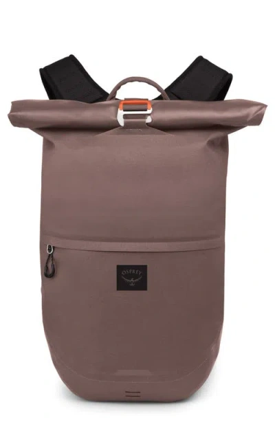 Osprey Metron Wp 25 Waterproof Roll Top Backpack In Magma Brown