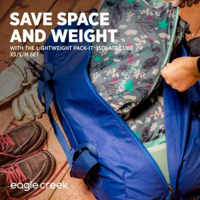 Eagle Creek Pack-it Isolate Cube Set Xs/s/m In Black