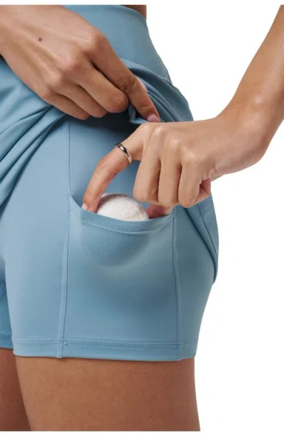 Travismathew Game Set Match Golf Skort In Smoke Blue In Smoke Blue