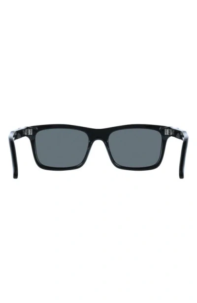 Ferragamo 55mm Rectangular Sunglasses In Black