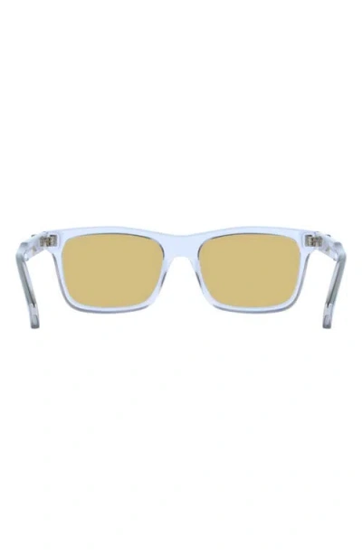 Ferragamo 55mm Rectangular Sunglasses In Gray