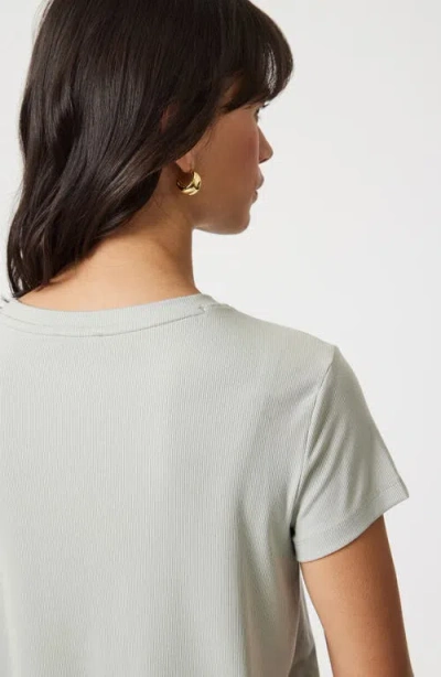 Mavi Jeans Basic Rib T-shirt In Pigeon