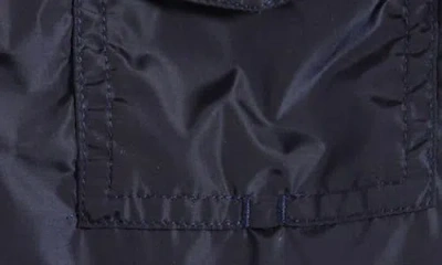 Moncler Kids' Logo Patch Swim Trunks In Navy