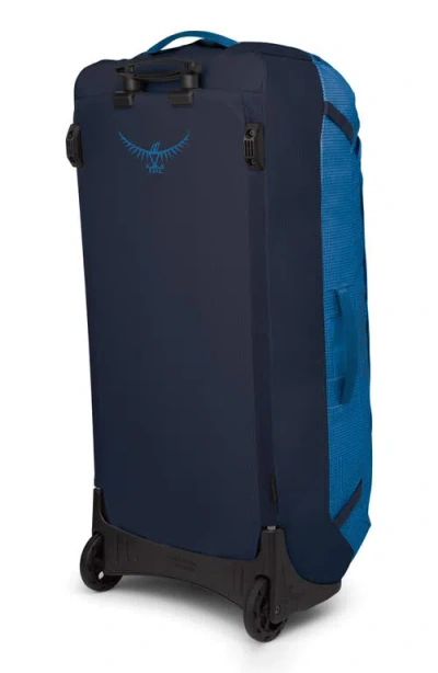 Osprey Transporter 120-liter Duffle Wheeled Luggage In Blue Flame/nocturnal Blue
