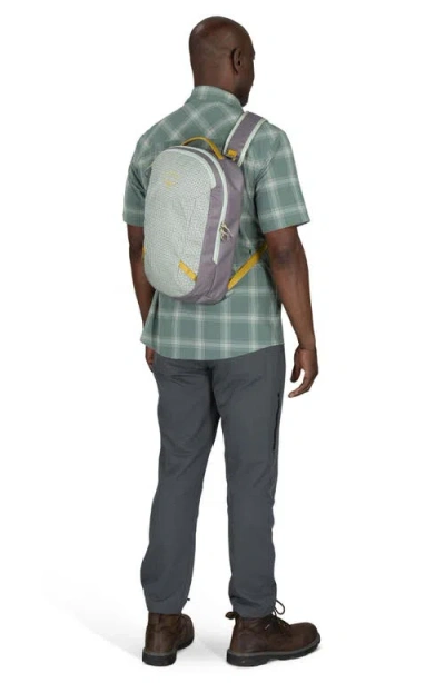 Osprey Transporter Water Resistant Sling Bag In Frosty Mint/soundwave Grey