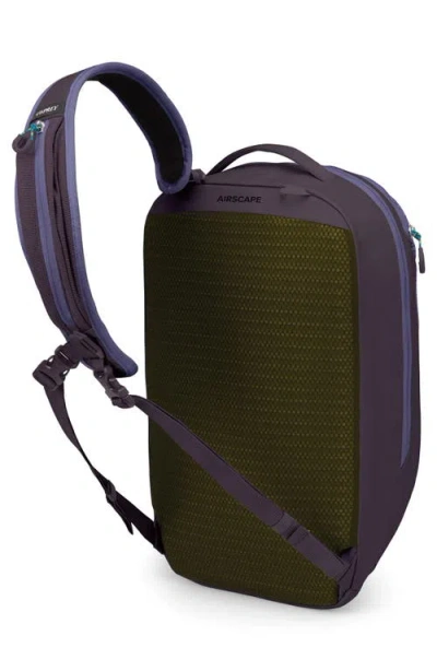 Osprey Transporter Water Resistant Sling Bag In Euphoria Purple/purple Ink