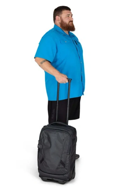 Osprey Transporter 38-liter Wheeled Carry-on Luggage In Raven Black/black