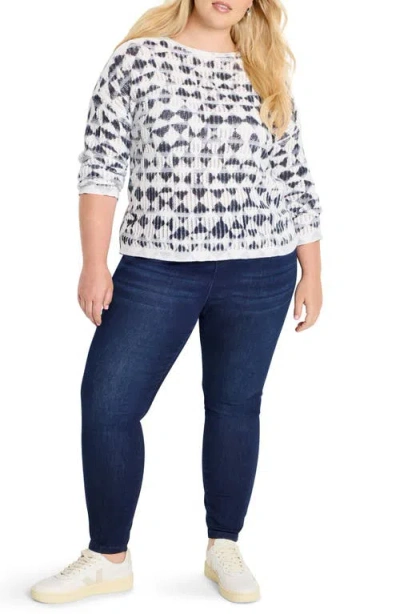 Nic + Zoe Nic+zoe Textured Diamond Sweater In Multi