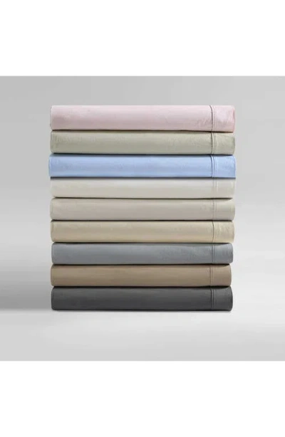 Calvin Klein Closeout!  Washed 200-thread Count Cotton 3-pc. Sheet Set, Twin Xl In Chambray Blue