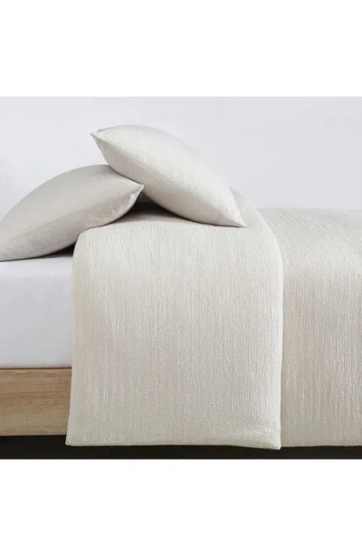 Calvin Klein Seersucker Comforter & Sham Set In Light Beige