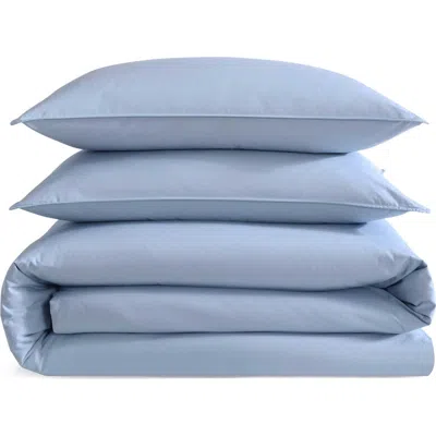 Calvin Klein Washed Percale Comforter & Sham Set In Chambray Blue