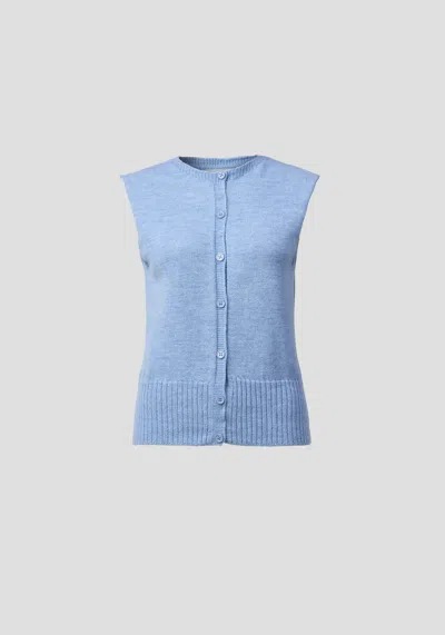 Viktoria & Woods Julian Vest In Chambray Marl