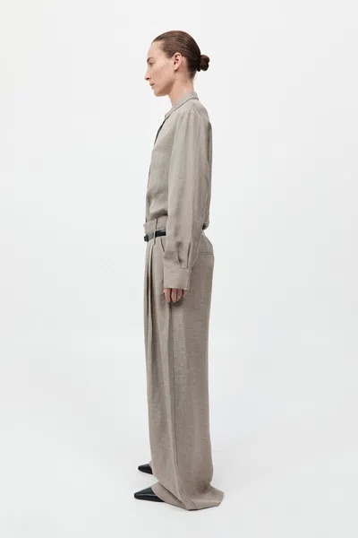 St Agni Melange Double Loop Pants In Rye In Rye