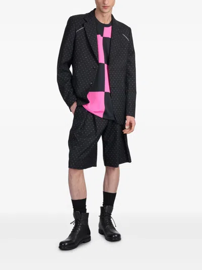 Comme Des Garçons Homme Deux Shorts In Black Wool In Black