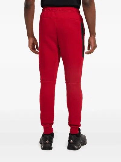Nike Lightweight Tracksuit Pants Men Sportswear Tech Fleece Pant Gym Red/black In Red