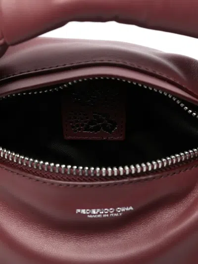 Federico Cina Mini Tortellino Tote Bag In Purple