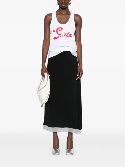 Stella Mccartney Tops With Logo In White