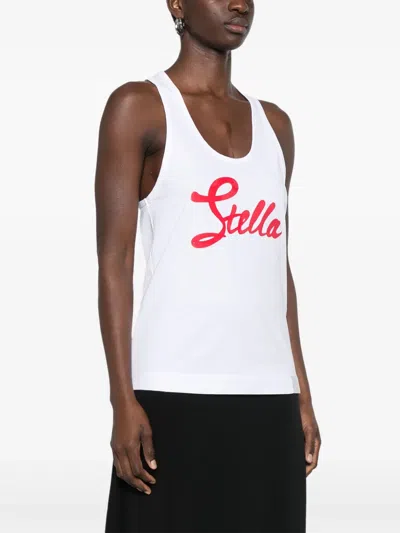 Stella Mccartney Tops With Logo In White