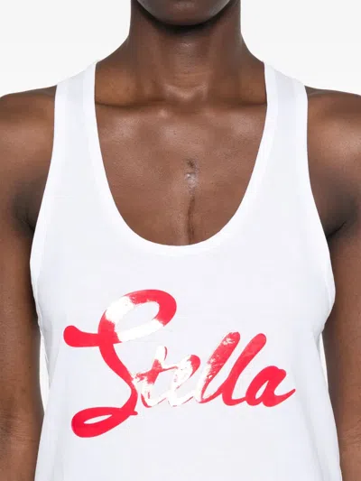 Stella Mccartney Tops With Logo In White