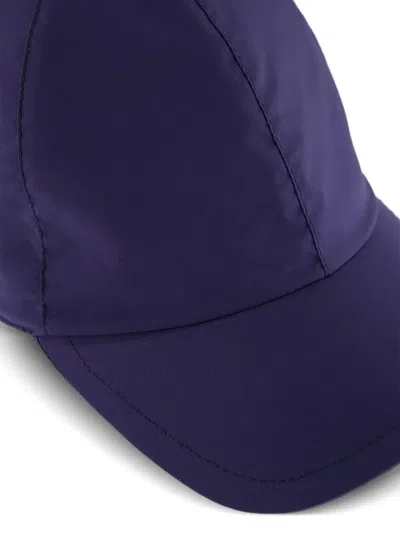 Fedeli Panelled Cap In Blue