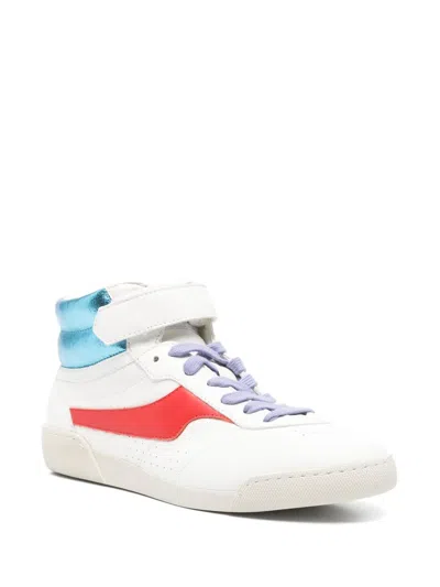 Abica 'jane' Multicolor Sneakers With Logo Patch On The Tongue In White