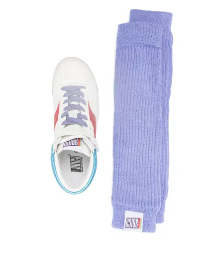 Abica 'jane' Multicolor Sneakers With Logo Patch On The Tongue In White