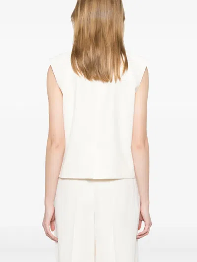 Herskind Dented-buttons Waistcoat In Beige