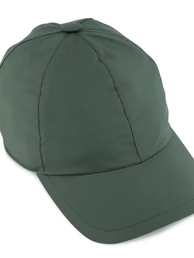 Fedeli Structured Peak Cap In Green