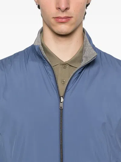 Herno Reversible Jacket In Blue