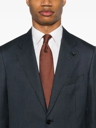 Lardini Single-breasted Suit In Blue