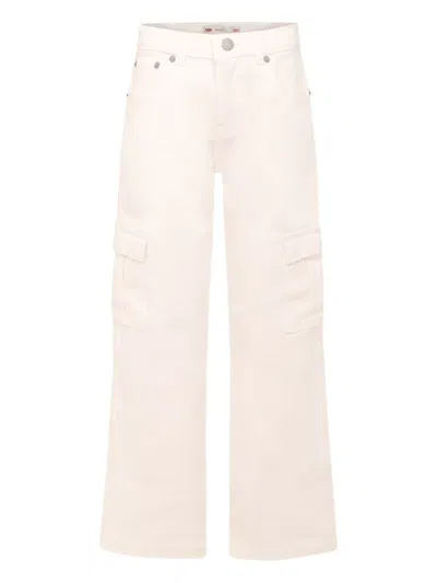 标贴工装牛仔裤