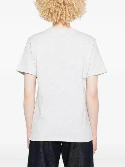 Coperni Grey Graphic Crew Neck T-shirt In Grey