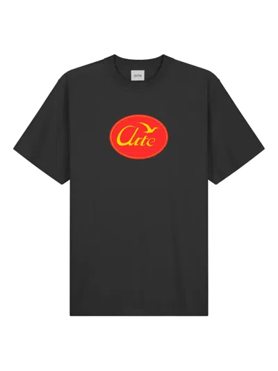 Arte Logo-print T-shirt In Black