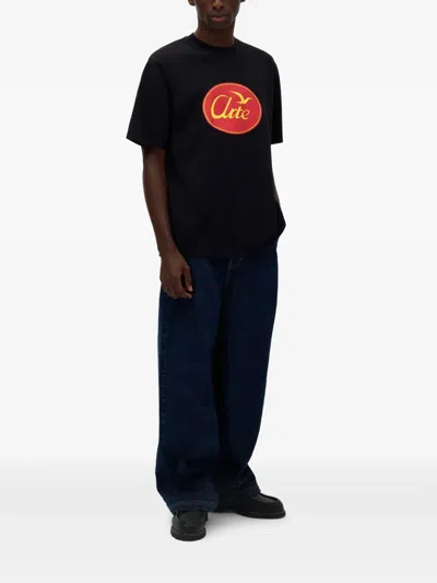 Arte Logo-print T-shirt In Black