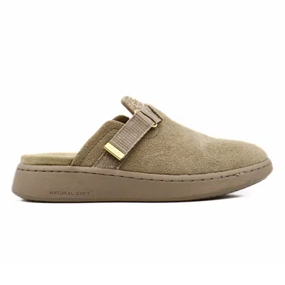 Woden Vega Clog In Silver Mink In Multi