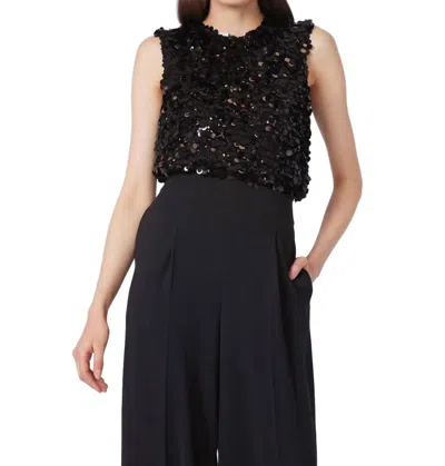 Gilner Farrar Piper Sleeveless Top In Black In Black