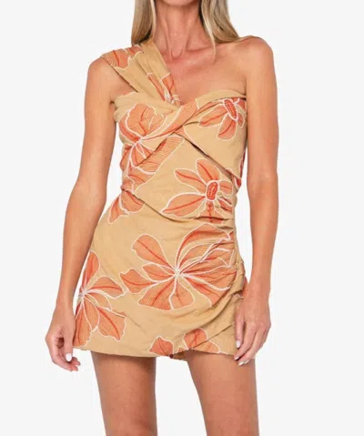 Jbq Solange Romper In Orange Multi In Orange