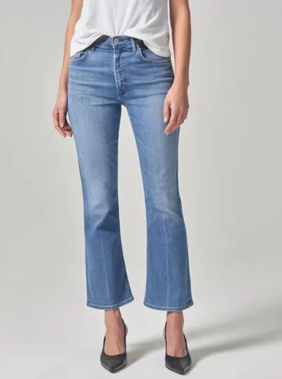 Citizen Of Humanity Isola Cropped Bootcut Jean In Splendor In Multi