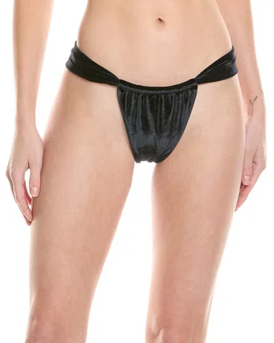Agua Bendita Elsa Aguja Bikini Bottom In Black