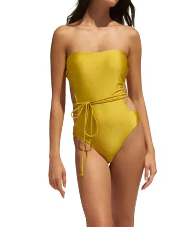 Jade Swim Raya One Piece In Citron Sheen In Multi
